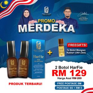 HARFIE - 2 KOTAK PERCUMA 1 BOTOL KASTURI (Limited Offer)