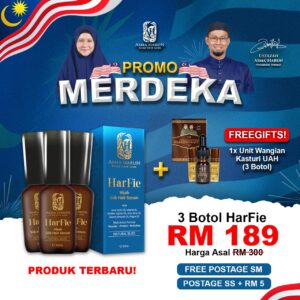 HARFIE - 3 KOTAK PERCUMA 3 BOTOL KASTURI (Limited Offer)